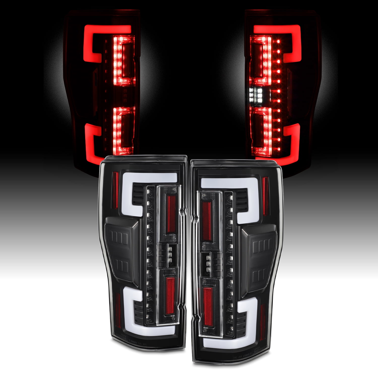 For 2022 Ford F250 F350 F450 Superduty LED Tail Lights w/Blind Spot