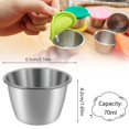 thumbnail image 2 of 6Pack Salad Dressing Container Condiment Cups Container with Lid Leak-Proof Portable for Bento Box Picnic Camping, 2 of 10