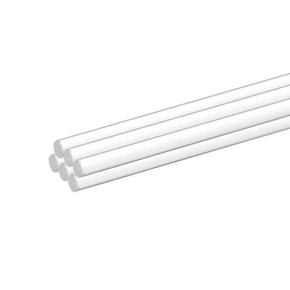 Uxcell 6Pcs Acrylic Round Rods 1/8 " x 11.81" Clear Acrylic Dowel Rods Sticks Plastic Sticks Strip for DIY Crafts Lighting Gardening Decorations