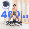 thumbnail image 4 of HXD-ERGO 42'' Foldable Mini Trampoline, Rebounder Trampoline with Adjustable Foam Handle, Fitness Trampoline for Indoor, Outdoor, Home Gym, Max Load 460lbs, 4 of 9