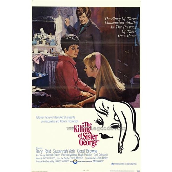 Pop Culture Graphics MOVAF7432 The Killing of Sister George Movie Poster Print, 27 x 40