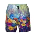 thumbnail image 5 of Rocae Spring Flower Seasonal for Men's Swim Trunks Quick Dry With Two Side Pockets and One Lined Patch Pocket3X-Large, 5 of 9