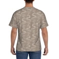 thumbnail image 3 of Bixox Men's Hand Drawn Snake Printed Short Sleeve Skinny Athletic T-Shirt, 3 of 6