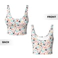 thumbnail image 5 of Lsque Scandinavian Alphabet1 Printed Women'S Sports Bra, Compression, Moisture Wicking, High-Impact Sports Bra For Women,Supportive sports bra-Small, 5 of 9