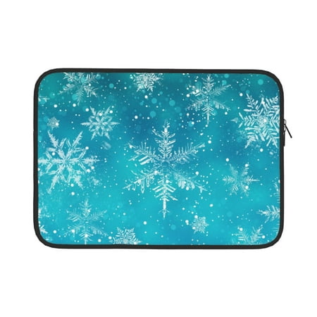 Vsdgher Christmas Snow Laptop Sleeve Water-Resistant Protective Computer Cover Carrying Case Bag Compatible Protective Case-13 inch