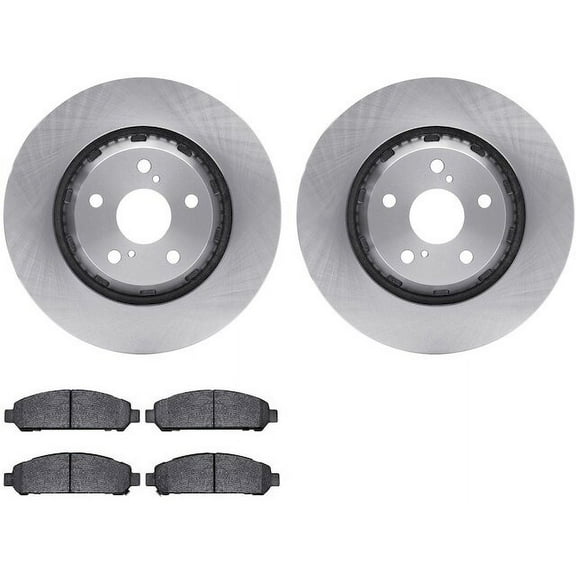 Front Brake Pad and Rotor Kit - Compatible with 2009 - 2015 Toyota Venza - Dynamic Friction