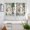 White Green, variant on Spring Forest Animals Kitchen Curtains Window Panels, Floral Botanical Trees Grey Wooden Insulated Window Treatment Curtain, Grommet Curtains for Bedroom/Living Room/Bathroom, 2 Piece 42"Wx54"L