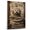 Bergamasco Sheepdog, variant on Barbet Dog Read Newspapers Sitting Poster Prints on Canvas - Wall Decor Hanging Wall Art Personalized Dog Poster Retro Home House Decorations Living Room