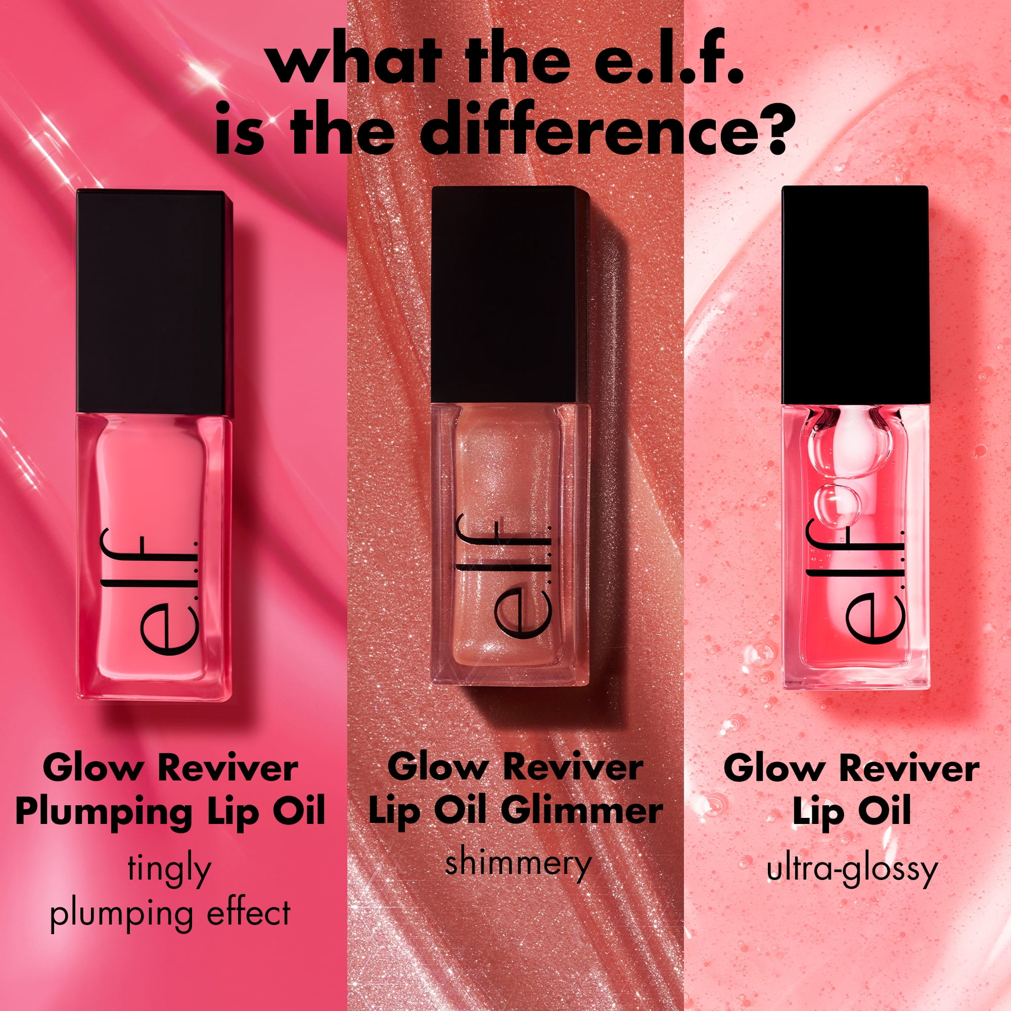 e.l.f. Glow Reviver Plumping Lip Oil Neutral Pink