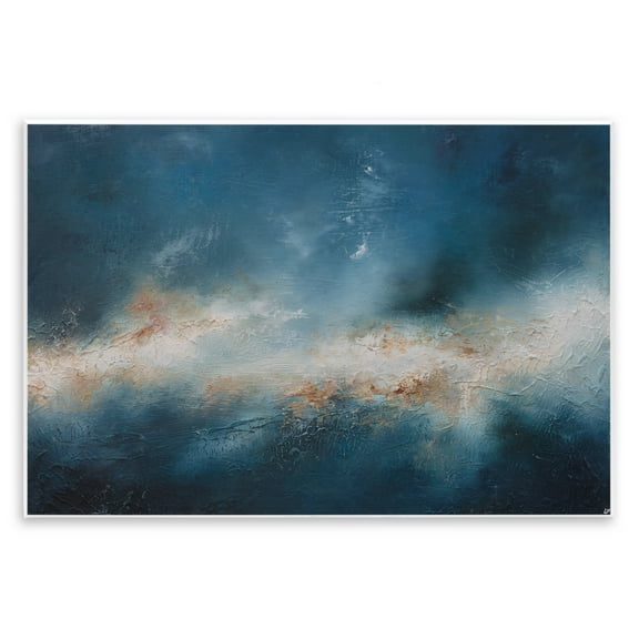 Stupell Industries Beneath The Surface Abstract Abstract Painting Unframed Art Print Wall Art, 15 x 10