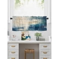 thumbnail image 5 of Valances for Windows Abstract Oil Painting Theme Rod Pocket Cafe Window Treatments Valance Curtains for Kitchen Bathroom Laundry Basement Windows 54"x18", 5 of 9
