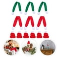 thumbnail image 5 of 12 unids encantadora decoración de punto adorno navidad mini navidad artesanía para botella, 5 of 5