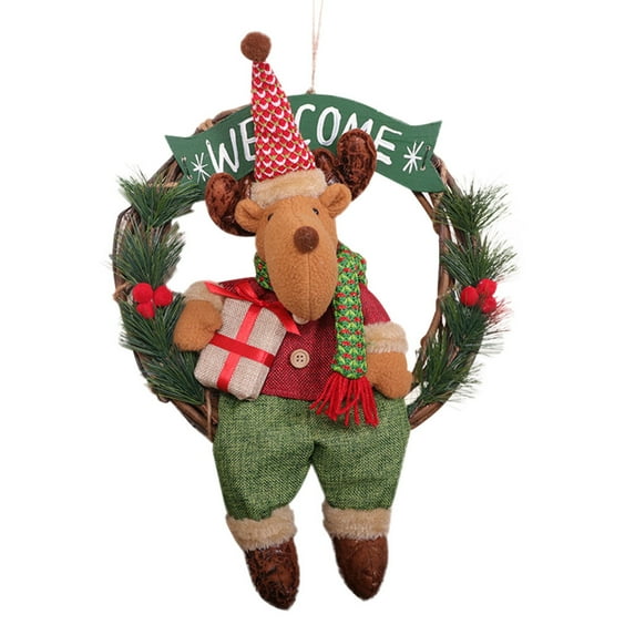 Vikakiooze 30cm Large Christmas Pendant Doll New Year Gift Christmas Window Decorations 2023