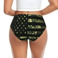 thumbnail image 3 of Womens Underwear - American Flag Camo No Show Seamless Underwear for Women, Soft Stretch Womens Panties, Hipster Ladies Panties Bikini Underwear Briefs, 3 of 6