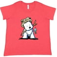 thumbnail image 3 of Inktastic Westie Fishing Buddy Women's Plus Size T-Shirt, 3 of 5