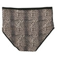 thumbnail image 5 of Delta Burke Women's Plus Size Sexy Panties High Rise Soft Briefs 5 Pack - Lacey Animal Print - 7 Large, 5 of 11