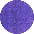 thumbnail image 1 of Ahgly Company Indoor Round Oriental Purple Industrial Area Rugs, 7' Round, 1 of 4