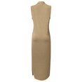 thumbnail image 6 of Baqcunre Maxi Dresses for Women 2024 Women's Summer Casual Dress Sleeveless V Neck Vent Maxi Loose Dress Boho Beach Long Sundress with Long Dress Dresses for Women 2024 Summer Dresses for Women 2024, 6 of 7