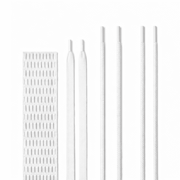 Lacrosse Mesh & String Kit - White Semi-Soft
