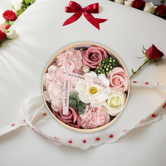 Jabón perfumado con Flor de rosa BLESIY en caja de regalo Estilo Ramo de San Valentín