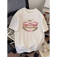 thumbnail image 1 of Men'S Casual Cotton Graphic T-Shirt - "The Steel Racers Live Free" Print, Loose Fit, Short Sleeve, Summer Streetwear, Black with Red & White Design, Everyday Tshirt | Bold Streetwear |, 1 of 6