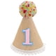 thumbnail image 1 of KAKOWELY Diadema con gorro para niño pequeño, sombrero para primer cumpleaños, decoración para fiesta de primer cumpleaños, accesorio fotográfico, 1 of 4