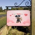 thumbnail image 3 of Happy Valentine's Day Doberman Pinscher holding flowers Horizontal Metal Aluminum Sign Doberman Dog Lover Gifts Wall Art Home Decor - 3005, 3 of 5