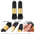 thumbnail image 3 of CRAFTHROU 2Ud De Brochas De Maquillaje Con Sintéticas Suaves Para Base Y Rubor Color Negro, 3 of 6