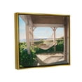 thumbnail image 3 of Stupell Industries Tranquil Hammock Warm Sunlit Porch Rural Garden Painting Metallic Gold Floating Framed Canvas Print Wall Art, Design by Tom Mielko, 3 of 6