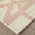 thumbnail image 5 of Feizy Lorrain Modern Geometric, Ivory/Pink/Tan, 2' x 3' Accent Rug Easy Care Stain Resistant Fade Resistant Mid-Century Modern Diamond Floor Rug for Living room Bedroom, 5 of 12