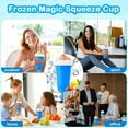 thumbnail image 3 of DIY Slushy Maker Cup Double Layers Silica, Smoothie Pinch Ice, Frozen Magic Squeeze, Cooling,Freeze Mug Tools,Portable Icy Cup., 3 of 7