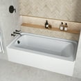 thumbnail image 3 of Streamline NAL-5420-ORB 60 in. x 30 in. Acrylic Right-Hand Drain Alcove Bathtub in Glossy White With External Drain in Matte Oil Rubbed Bronze, 3 of 10