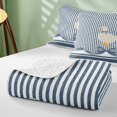 thumbnail image 4 of Erosebridal Duck Quilt Full for Girls, Blue Stripes Full Bedspread Sets, 3-Piece 1 Coverlet and 2 Pillowcases, 4 of 7
