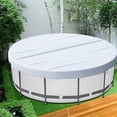 thumbnail image 4 of White 6/8/10/12/15/18FT 210D Courtyard Circular Pool Cover Furniture Cover, 4 of 6