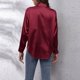 thumbnail image 3 of Camisa de manga larga de satén imitación seda para mujer - Blusa de estilo europeo, poliéster, ropa de trabajo informal, cinco tallas, 3 of 7