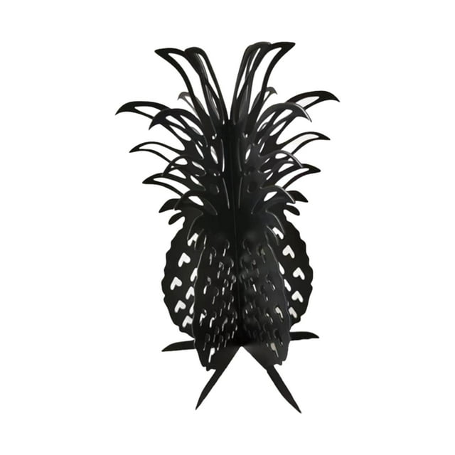 Adorno decorativo de piña para mesa, cocina y piano. Negro