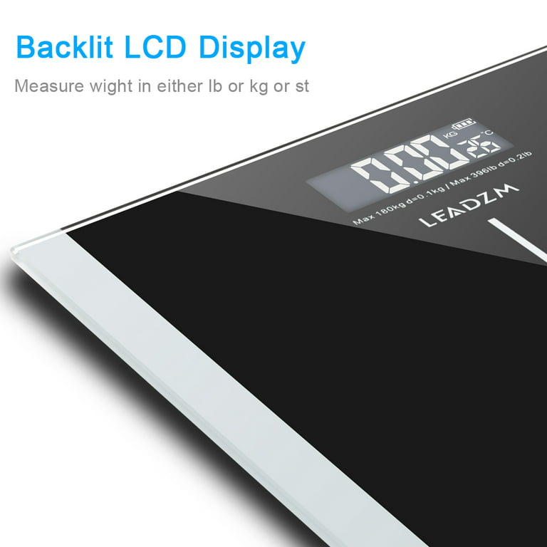 Beautural Bathroom Scale Precision Digital Body Weight Lighted