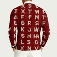 thumbnail image 4 of Homeyce Ugly Christmas Sweaters for Men Soft Knitted Crew Neck Sweaters Long Sleeve Christmas Pattern Pullover Reindeer Snowflake Soft Cute Ugly 2025 Novelty Xmas Pullover Tops,Red 2XL, 4 of 6