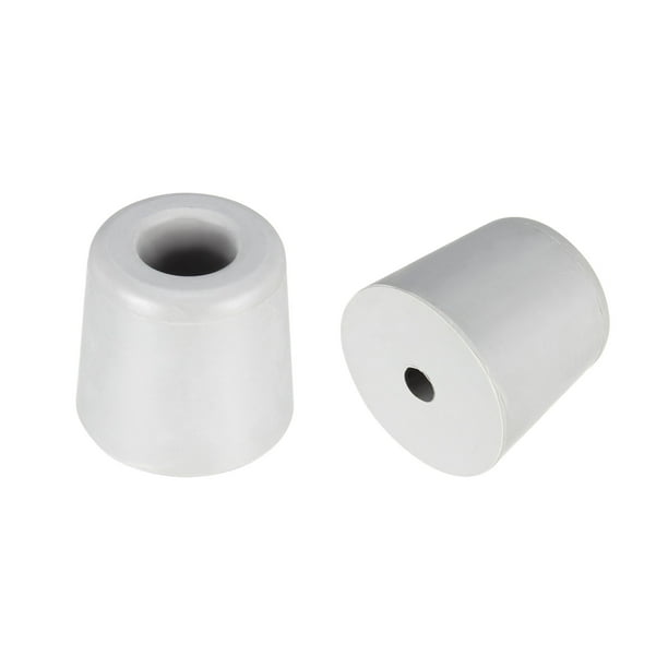 30mmx33mm Rubber Door Stop Rubber Gray 6 Pack