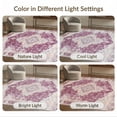 thumbnail image 7 of ODIKA 8'x10' Washable Area Rug Plum Purple Boho Vintage Distressed Fuzzy Abstract Swirl for King Size Bedroom Under Bed, Master Suite, Non-Shedding, Easy Care, 7 of 7