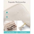 thumbnail image 4 of Small Travel Jewelry Case,Mothers Day Gifts,Jewelry Pouch Bags with Zipper,Velvet Jewelry Organizer Storage Bag for Bracelet Rings Earring-Cream White, 4 of 7