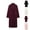 Wine, variant on Women Wool Coat Peacoat Jacket Thick Loose Double Breasted Pea Coat Woolen Winter Overcoat Wine XS(XS)