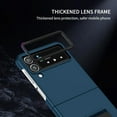 thumbnail image 2 of for Samsung Galaxy Z Flip4 5G Case, Armour Rugged Silicone TPU Bumper Tough PC Cover Galaxy Z Flip 4 with Kickstand, Military Shockproof Phone Case for Samsung Z Flip4 Blue, 2 of 6