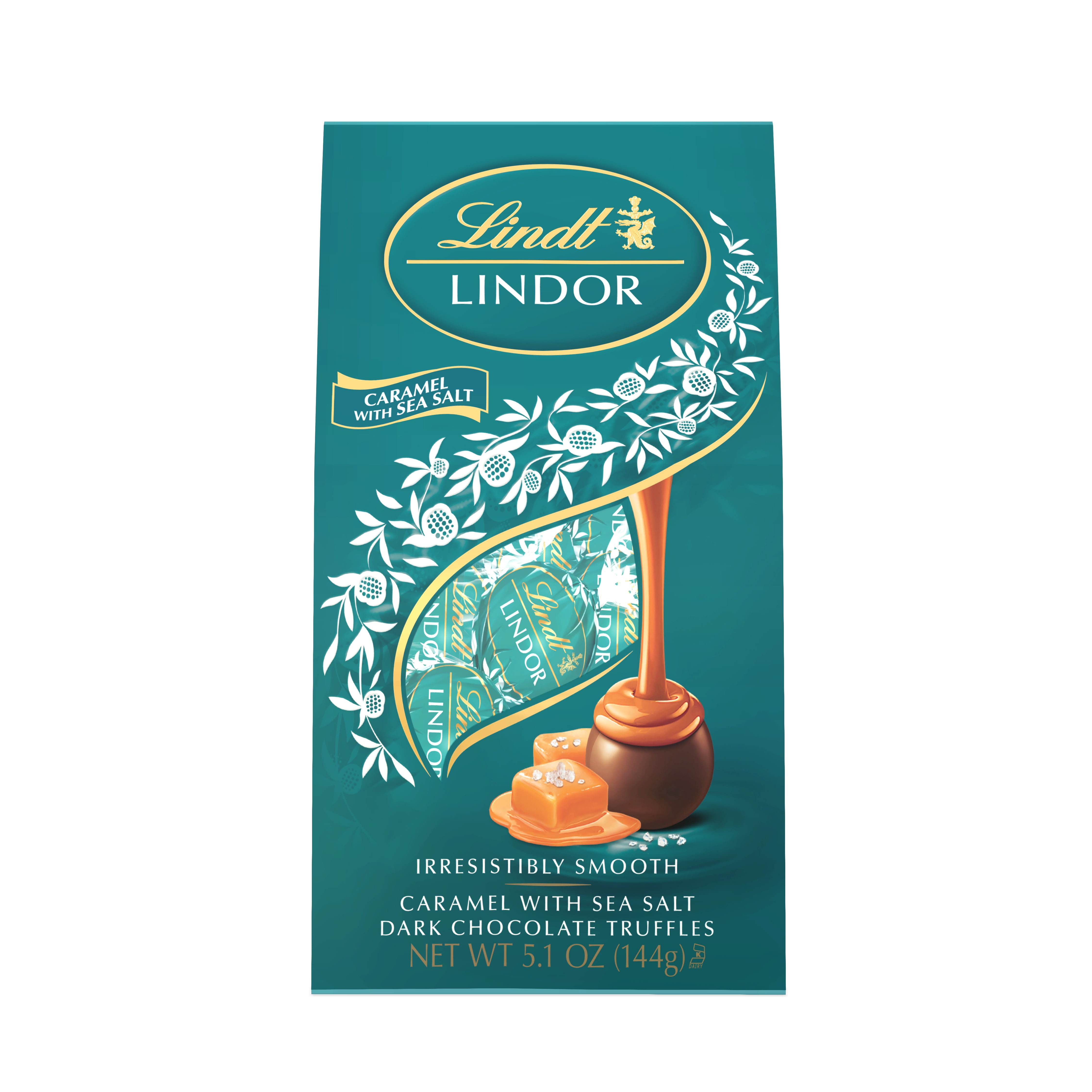Lindt Lindor Dark Caramel with Sea Salt, 5.1 Oz.