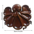 thumbnail image 2 of 11.8'' Octopus Charcuterie Platter, Octopus Shape Wood Serving Tray with 5pcs Salad Spoon, Octopus-Themed Holiday Fruit Tray Board, Set of 7, 2 of 10