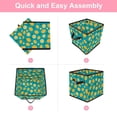 thumbnail image 6 of RATGDN Collapsible Fabric Cube Storage Bin with Double Handles for Living Room Bedroom Office Black - Lemon Juice Fruit, 6 of 7