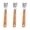 3 pcs, variant on Corn Stripping Tool with Serrated 304 Steel Working Head and Beechwood Handle for Separating Grains from the Ear
