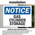 thumbnail image 3 of (2 Pack) Gas Cylinder Storage OSHA Notice Sign 10 Inch X 7 Inch Vinyl Label Decal Sticker Weather Resistant, UV Protected for Workplace, Business, and Construction Site, Made in the USA, 3 of 7