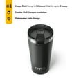 thumbnail image 2 of RTIC 16 oz Ceramic Lined Insulated Essential Pint Tumbler, Splash Resistant, Black, 2 of 6