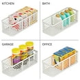 thumbnail image 3 of mDesign Steel Organizer Matte White (25937), 3 of 7
